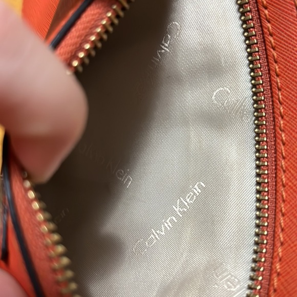 SALE Orange Calvin Klein Wristlet - Picture 5 of 7